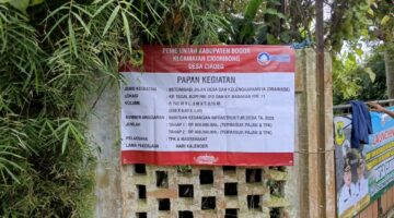 Pemdes Ciadeg Realisasikan Bantuan Keuangan Infrastruktur Desa, Bangun Jalan dan Drainase