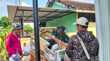 Pedagang Sayur Keliling Ikut Rasakan Berkah TMMD Reguler ke-128 Kodim Sragen
